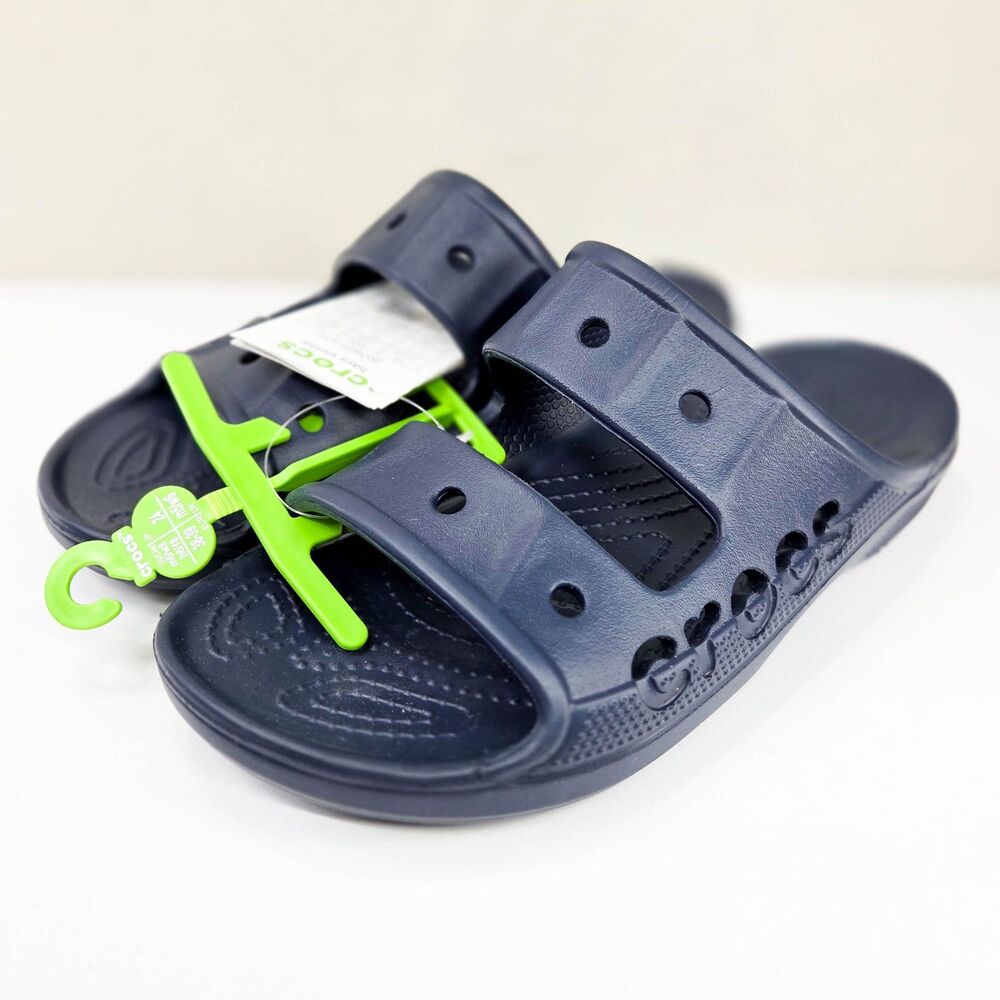Crocs Baya Slide Sandals Dark Blue Men’s 6 Women’s 8 New With Tags